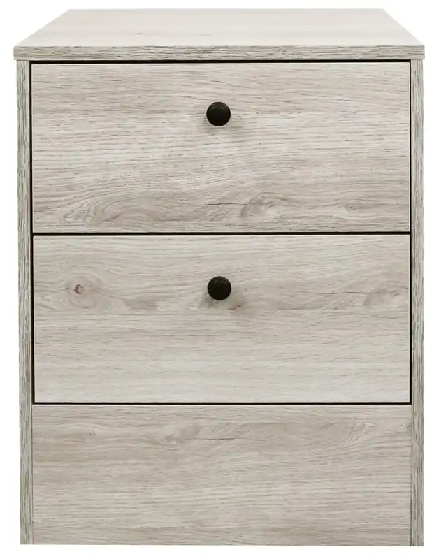 Bedside 2-Drawer Nightstand, 18.4W x 22.2H