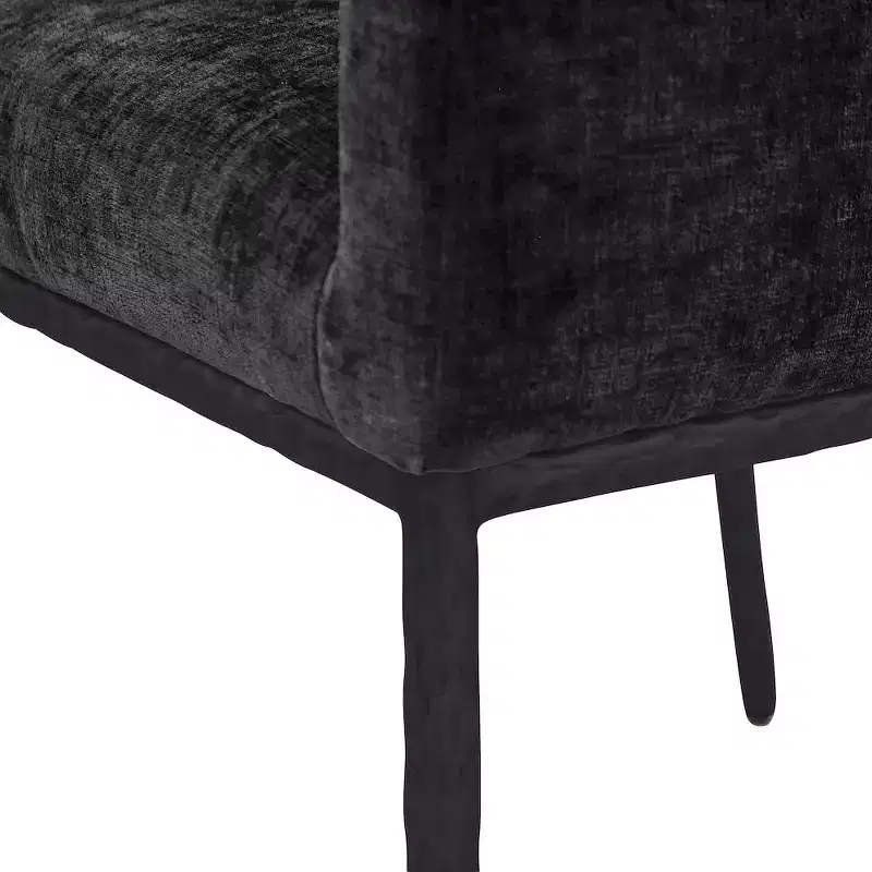 Meridian Furniture,Reeves Chenille Fabric Dining Chair, Set of 2