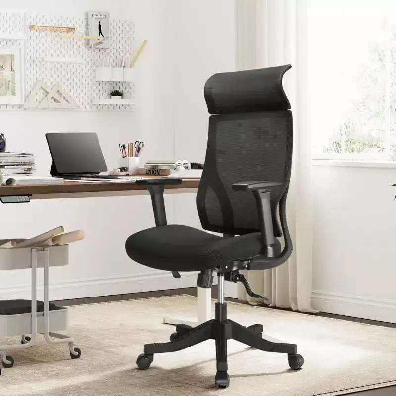 Ergonomic Mesh Office Chair with 3D Armrests Headrest and Lumbar Support