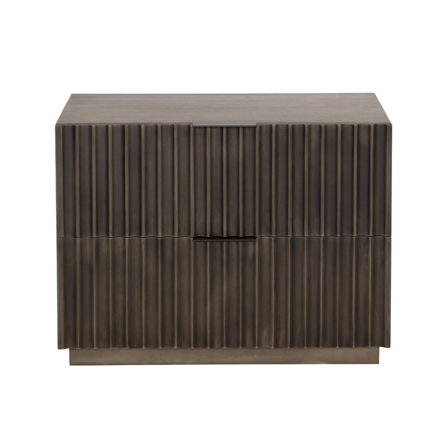 Modern Powder-Coated Aluminum Nightstand with Storage, Sculptural - Bedroom | Powder-Coated Finish