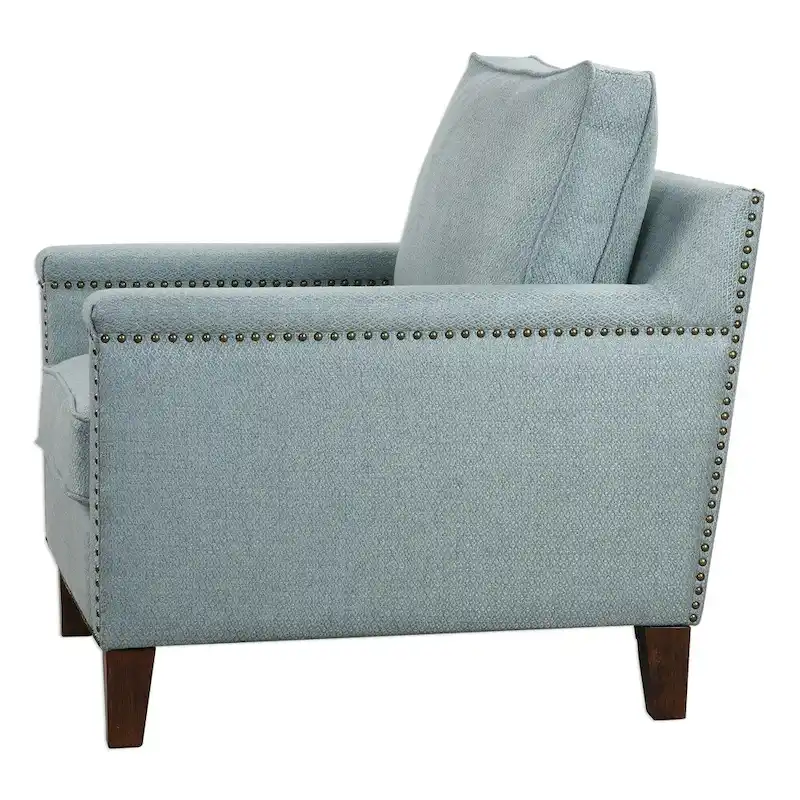 Uttermost Charlotta Dark Walnut Accent Chair