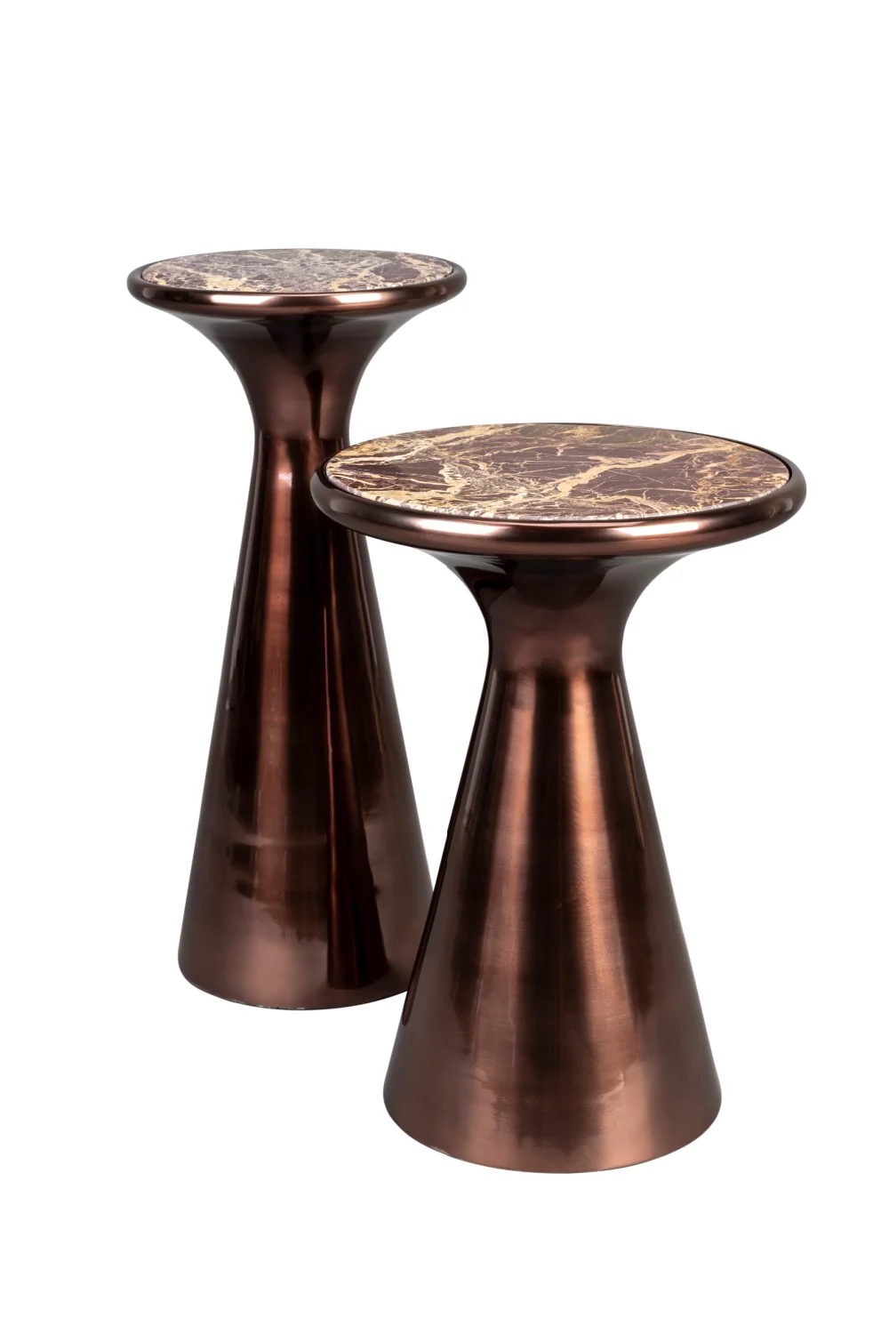 Brown Marble Side Table