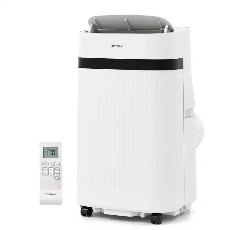 Costway 12000 BTU Portable Air Conditioner with Fan & Dehumidifier Sleep Mode 24H Timer