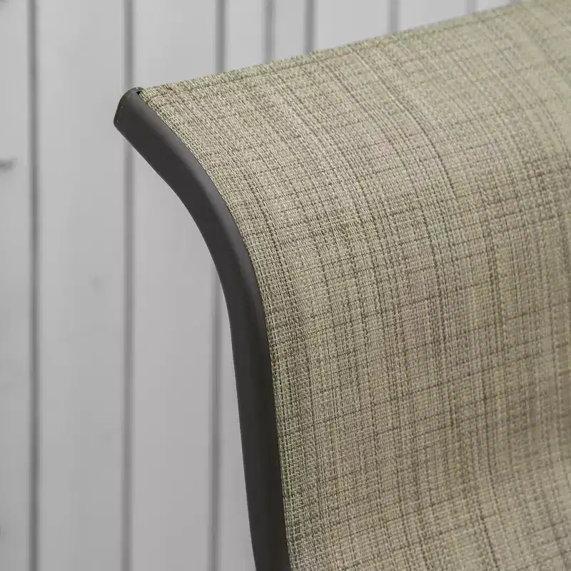 Gliding Lounger Chair, Single Rocker with Lightweight Metal & Mesh Construction
