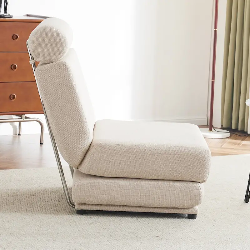 Single Sofa Chair Foldable Single Sofa Bed with Pillow