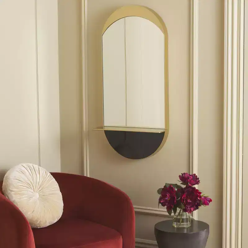 Wessley Mirror - 18.25 x 36 - MRR8010 - Gold - Safavieh