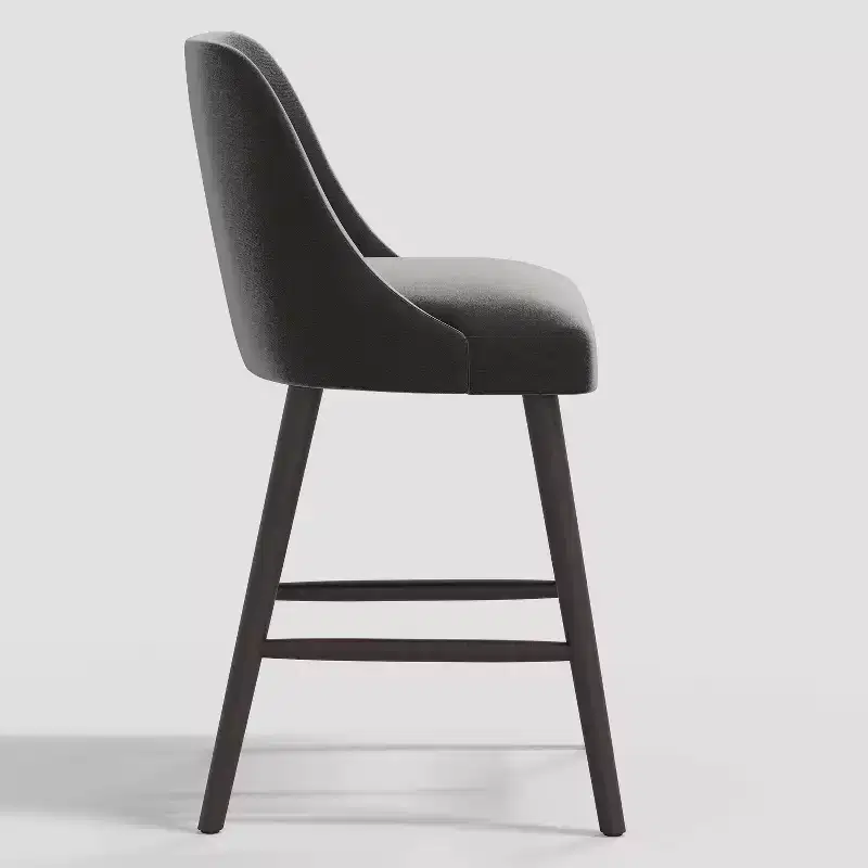 27 Geller Counter Height Barstool with Footrest Shiny Velvet - Threshold