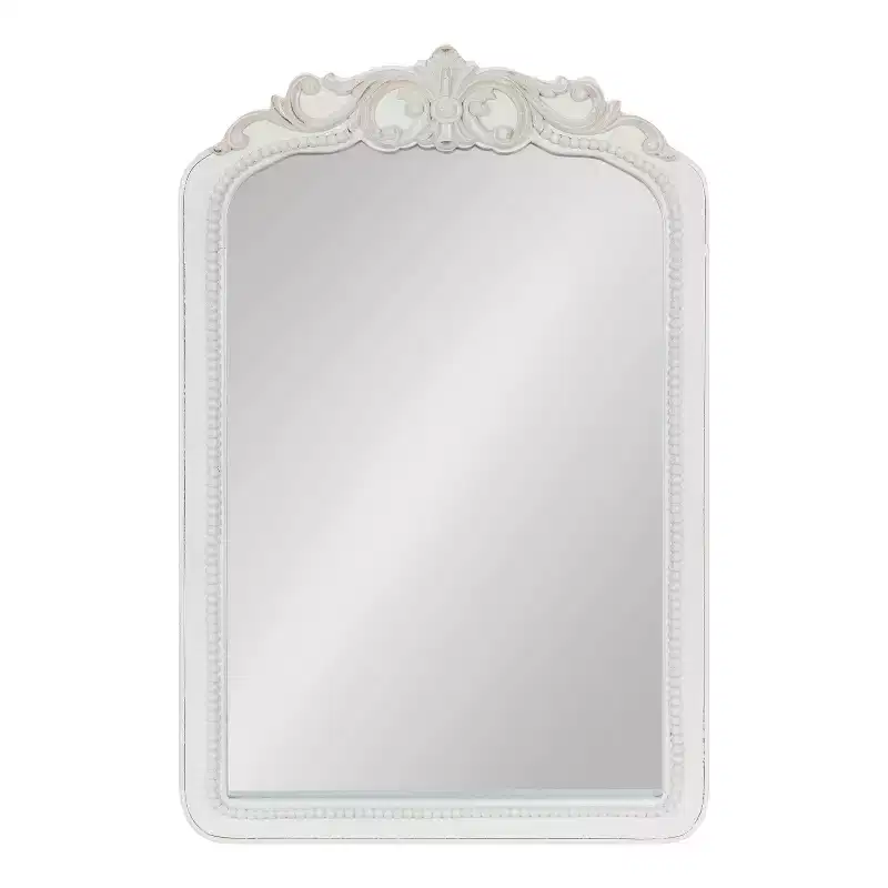 Framed Wall Mirror - White, Rectangle, 30 x 20 in.