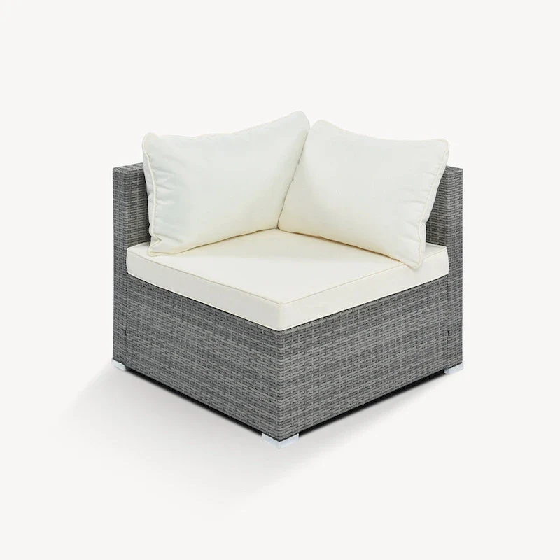 8-Piece Wicker Modular Sectional Sofa Set with Coffee Table