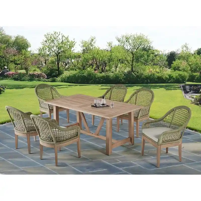 Best Quality Furniture Wood Patio Sets with Umbrella Hole