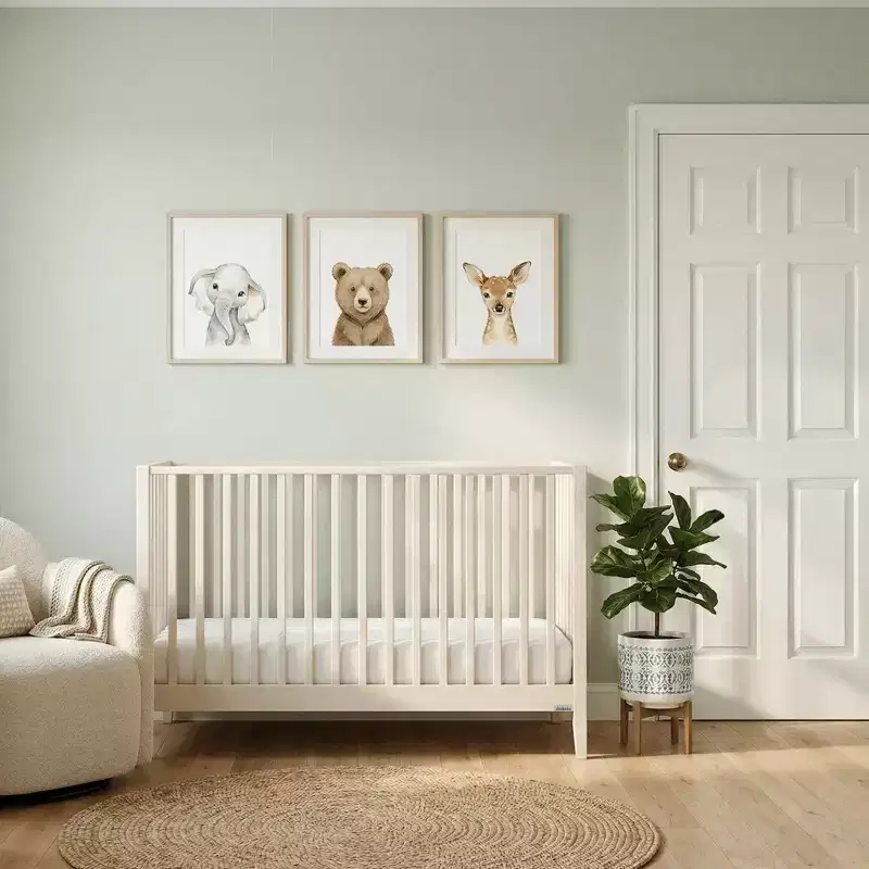 3-in-1 Convertible Crib, Made in Italy, Solid Beechwood - GREENGUARD Gold Certified