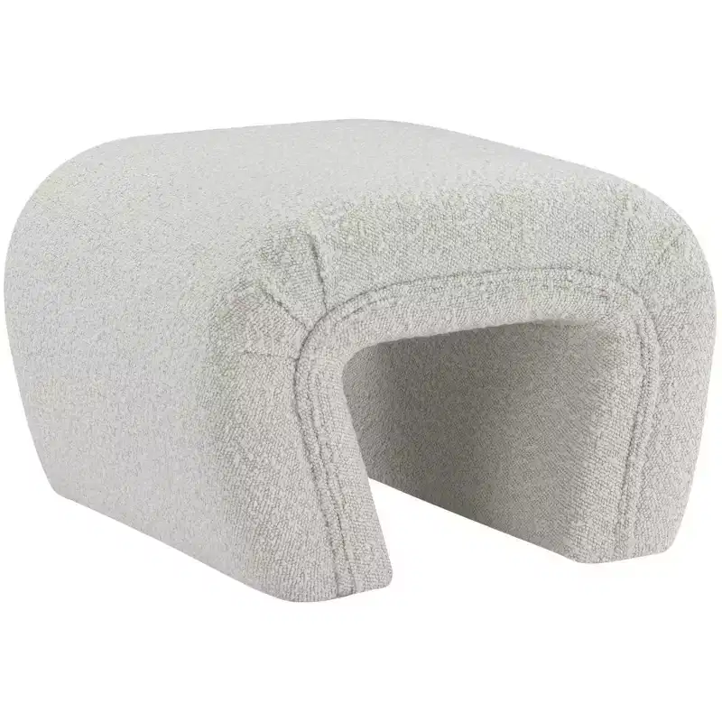 Meridian Furniture,Odelia Boucle Fabric Bench