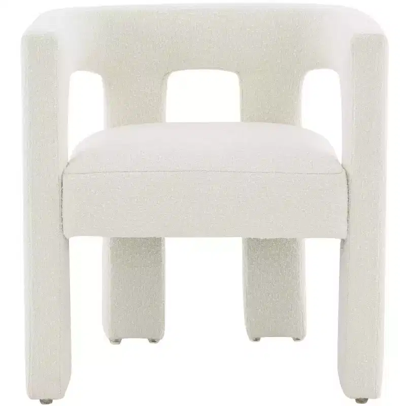 Contemporary Accent Chair, Slate Grey Polyester Upholstery With Wood Frame