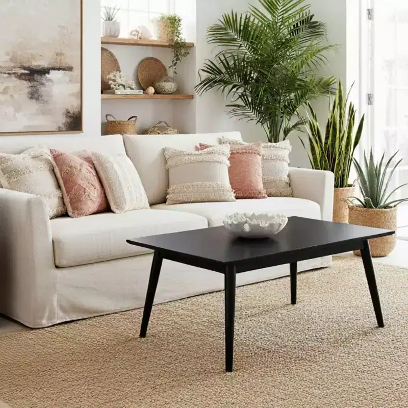 Mid-Century Modern Rectangular Coffee Table (48in x 24in / 1220mm x 610mm)