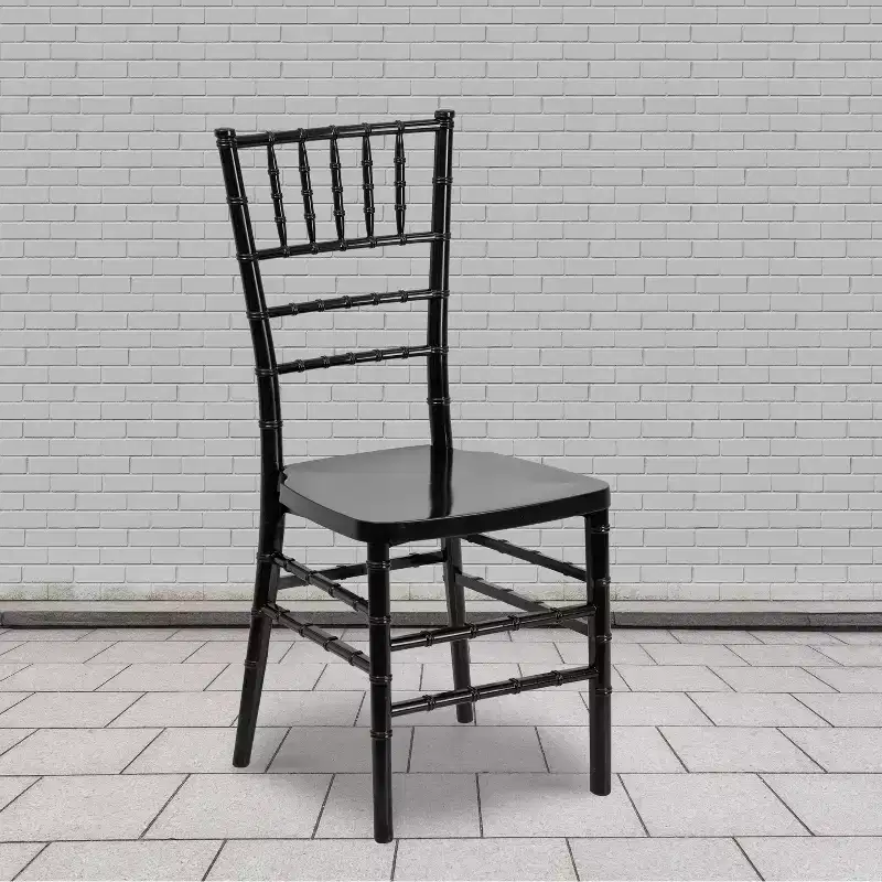 Set of 2 Premium Resin Stacking Chiavari Chairs – 1000 lb, Indoor & Outdoor, Fully Assembled
