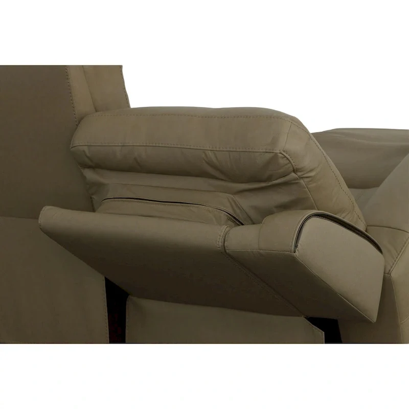 Top Grain Leather Power Reclining Sofa with Power Headrests and Zero Gravity