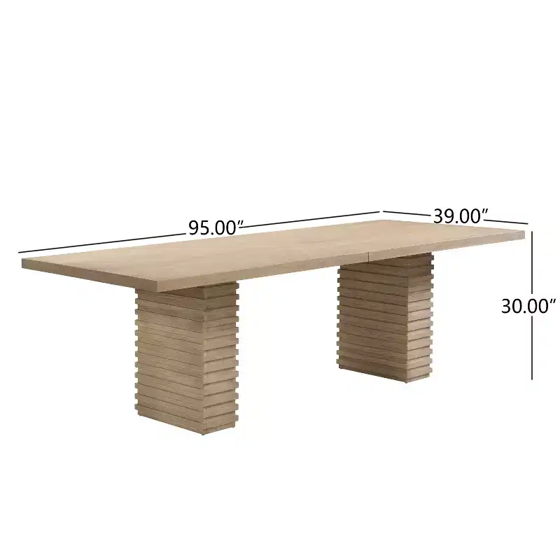 Christopher Knight Home Yao Modern 7 Piece Dining Set with Rectangular Table and 6 Rubberwood Upholstered Chairs