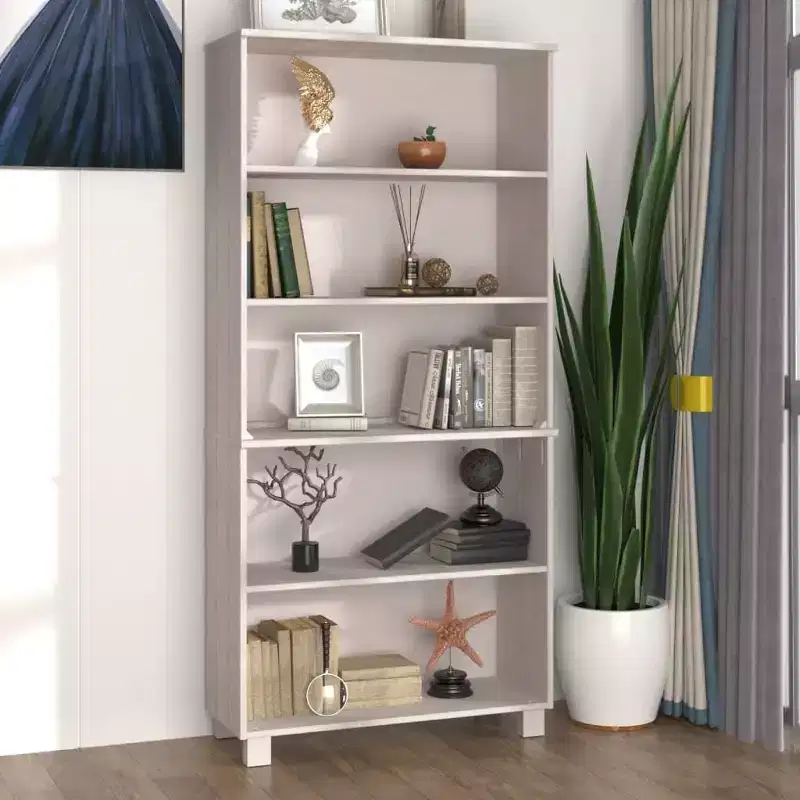 vidaXL Highboard Set of 2 Solid pine wood, MDF Large Highboard
