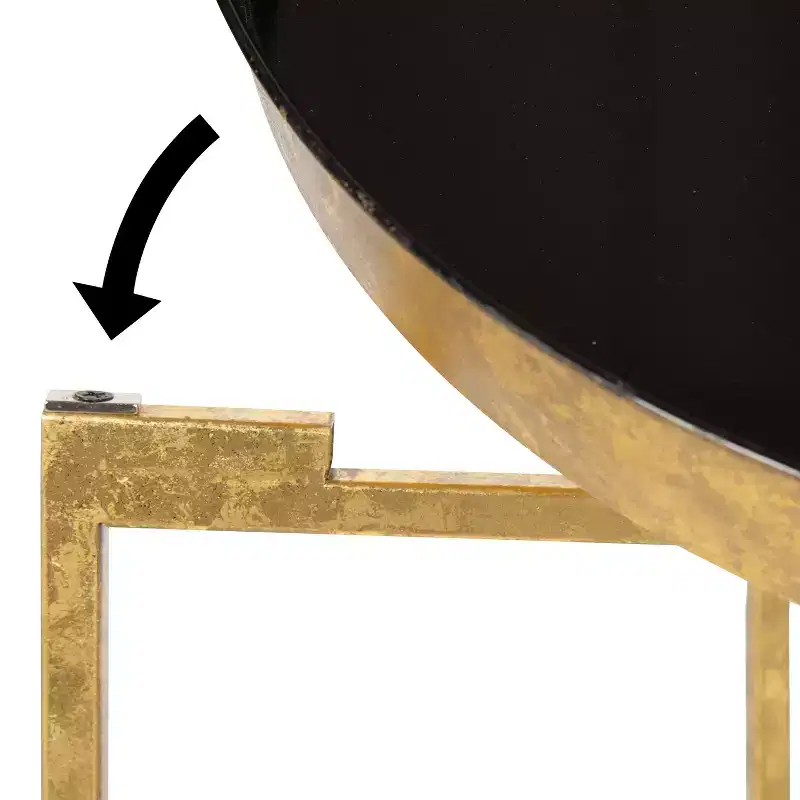 Kate and Laurel Celia Round Metal Side Table