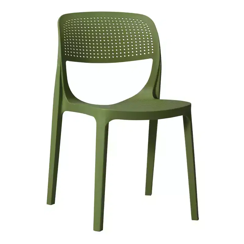 WestinTrends Playa Modern Stackable Plastic Resin Patio Dining Side Chair (Set of 2)