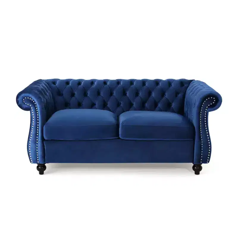 Somerville Traditional Chesterfield Loveseat - Christopher Knight Home