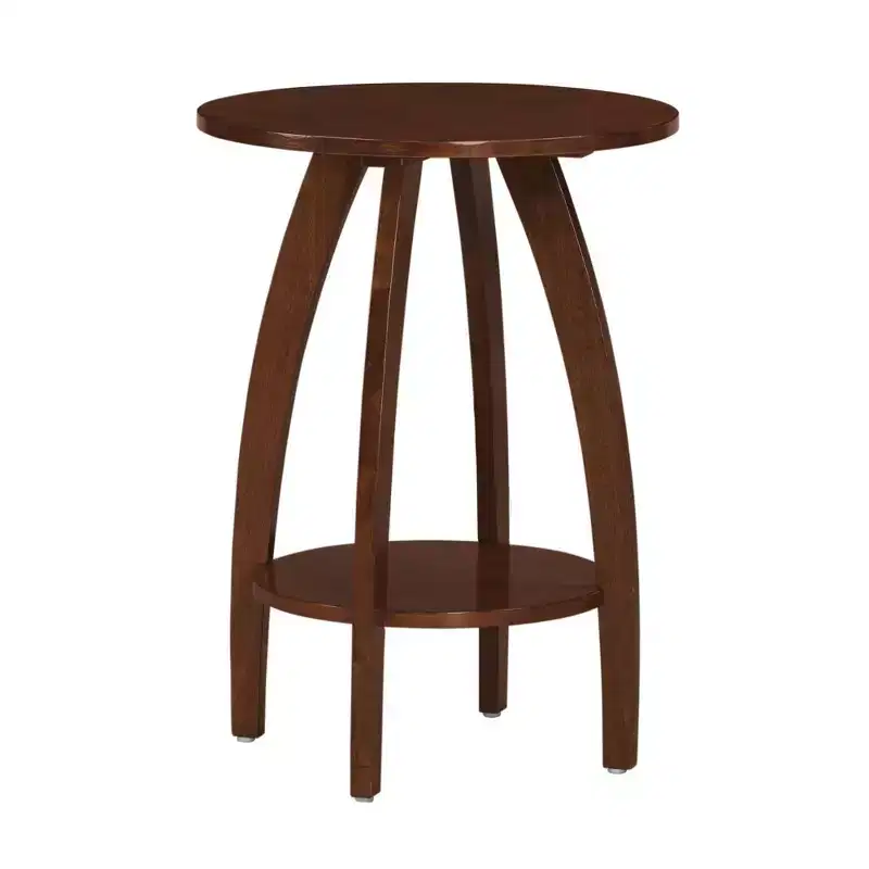 Breighton Home Aldrin End Table with Shelf in Espresso