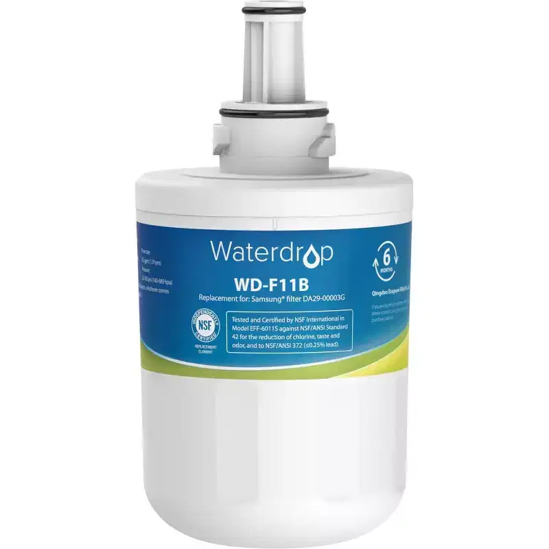 Waterdrop DA29-00003G Refrigerator Water Filter, Replacement for Samsung, DA29-00003B, DA29-00003A, HAFCU1,NSF 42 and 372 certified1 Pack