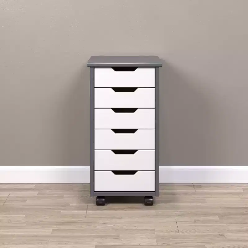Trendfurn Omnia Narrow 6 Drawer Roll Cart