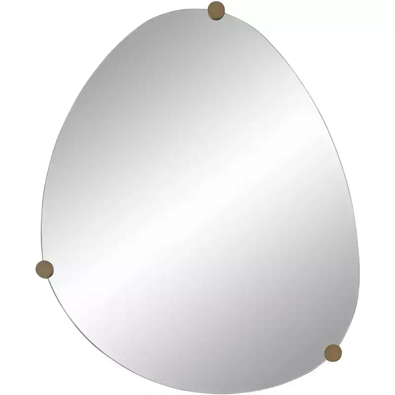 29 x 36 Champagne 3 Knob Wall Mirror