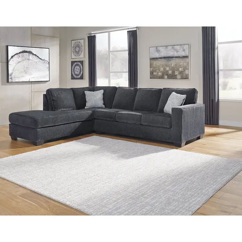 Signature Design by Ashley Altari 2-Piece Sleeper Sectional with Chaise - 110W x 90D x 37H