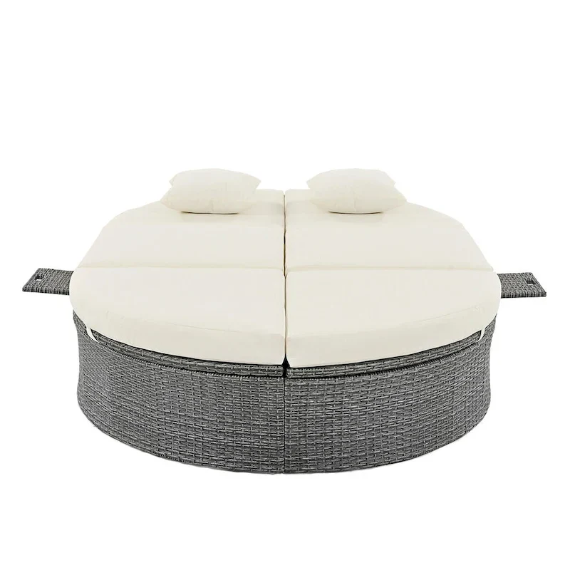 Patio 2-Person Daybed with Cushions and Pillows