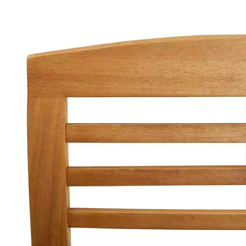 vidaXL Patio Chairs 2 Pcs Patio Dining Chair with Armrest Solid Wood Acacia - 2