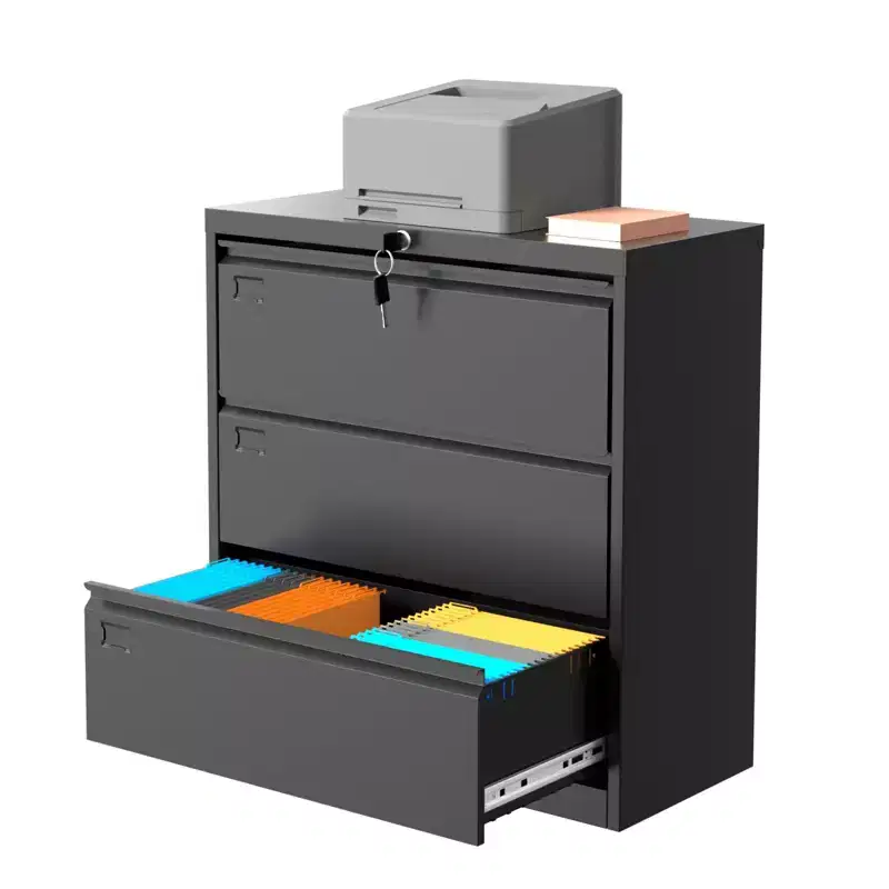 Metal Storage Cabinet, 73 Inch Garage Storage with Locking Doors and Adjustable Shelves, Heavy Duty Tool Cabinet with 3 Drawers for Office, Workshop