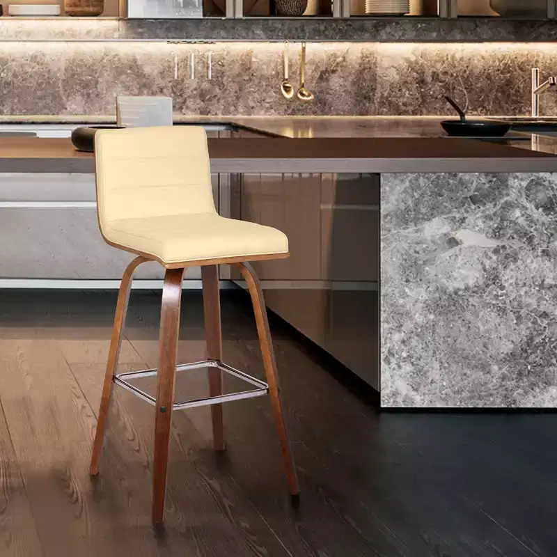 26 Vienna Faux Leather Counter Height Barstool - Armen Living