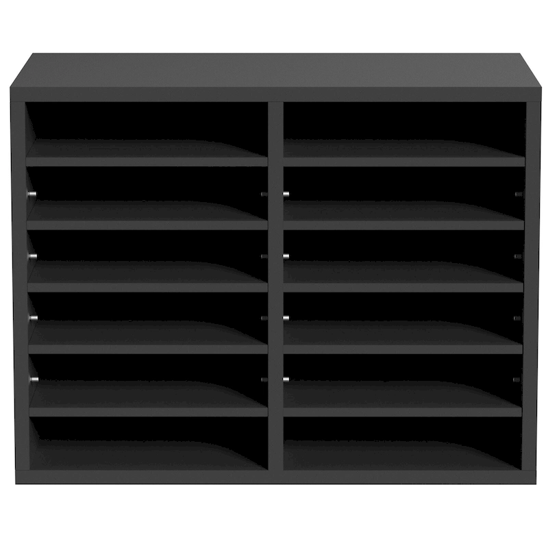 12 Compartments Office Literature Organizers with Adjustable and Removable Shelves Perfect Addition to Any Space