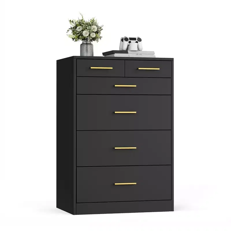 VASAGLE Custos Collection - Dresser for Bedroom, Chest of Drawers for Closet, Modern Style, TV Stand for Living Room, 6 Drawers
