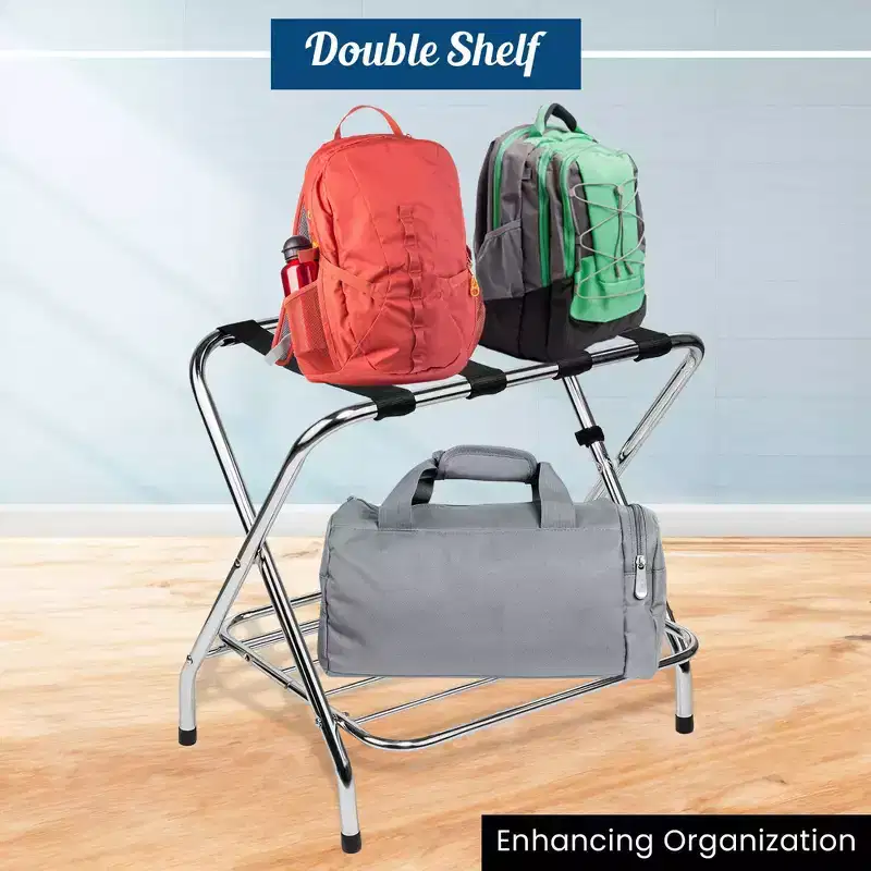 1ct 2-Shelf Luggage Rack