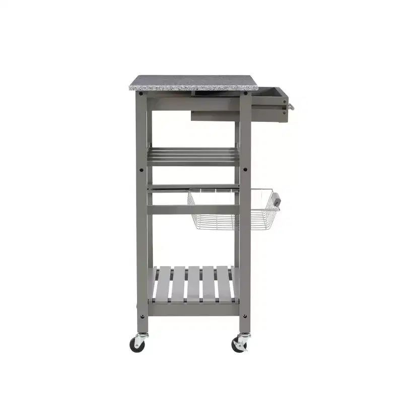 Roger Kitchen Island Granite Top - Linon