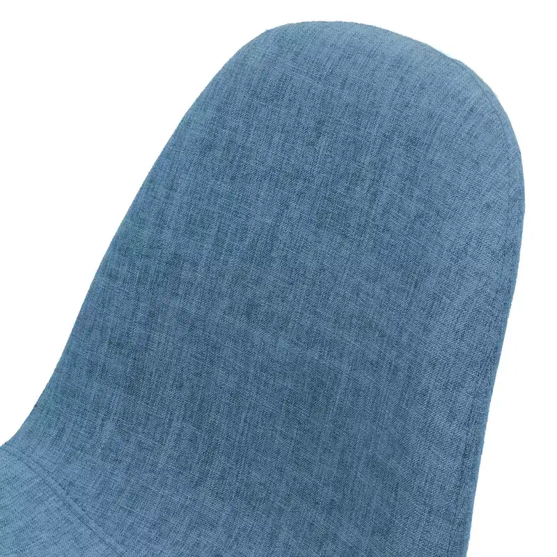 GDFStudio Amnesty Mid Century Upholstered Iron Frame Dining Chairs (Set of 2)
