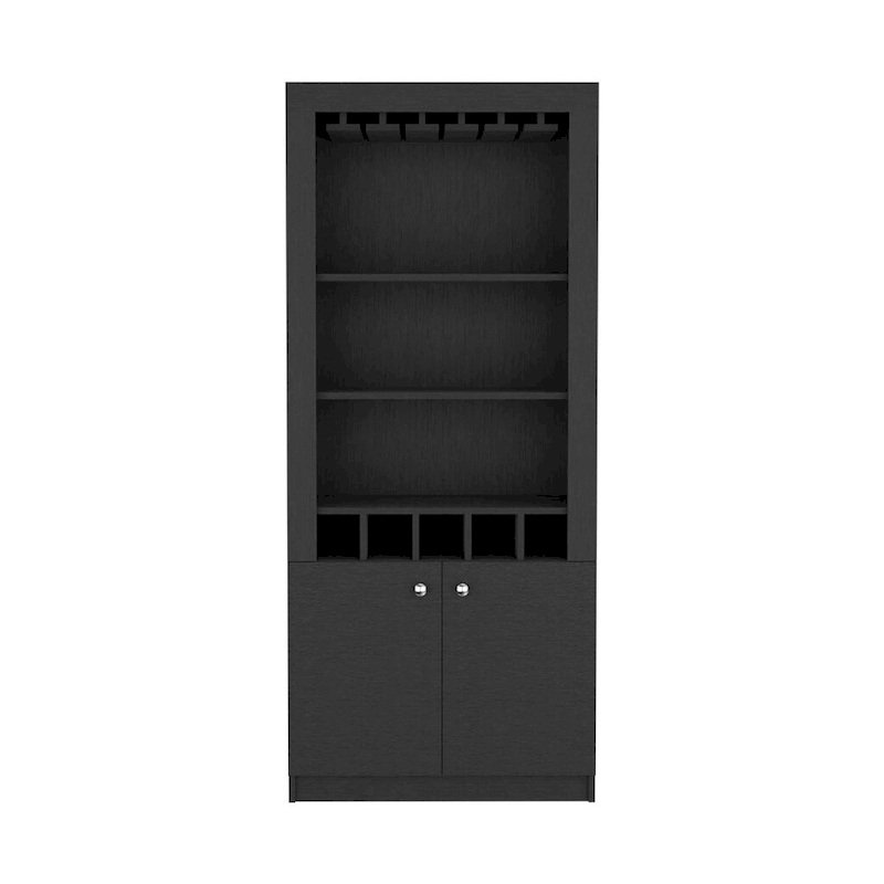 Bar Cabinet for Kitchen, Dining Room ,Living Room, Black
