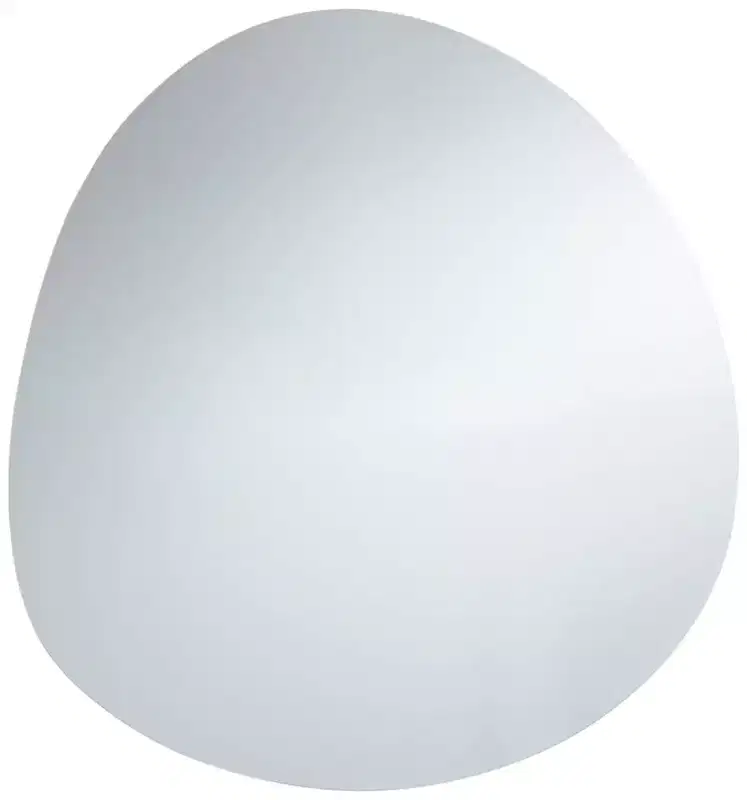 Possini Euro Design Brando Round Decorative Wall Mirror Modern Silver Frameless 37 3/4 Wide Bedroom Living Room Home House Office