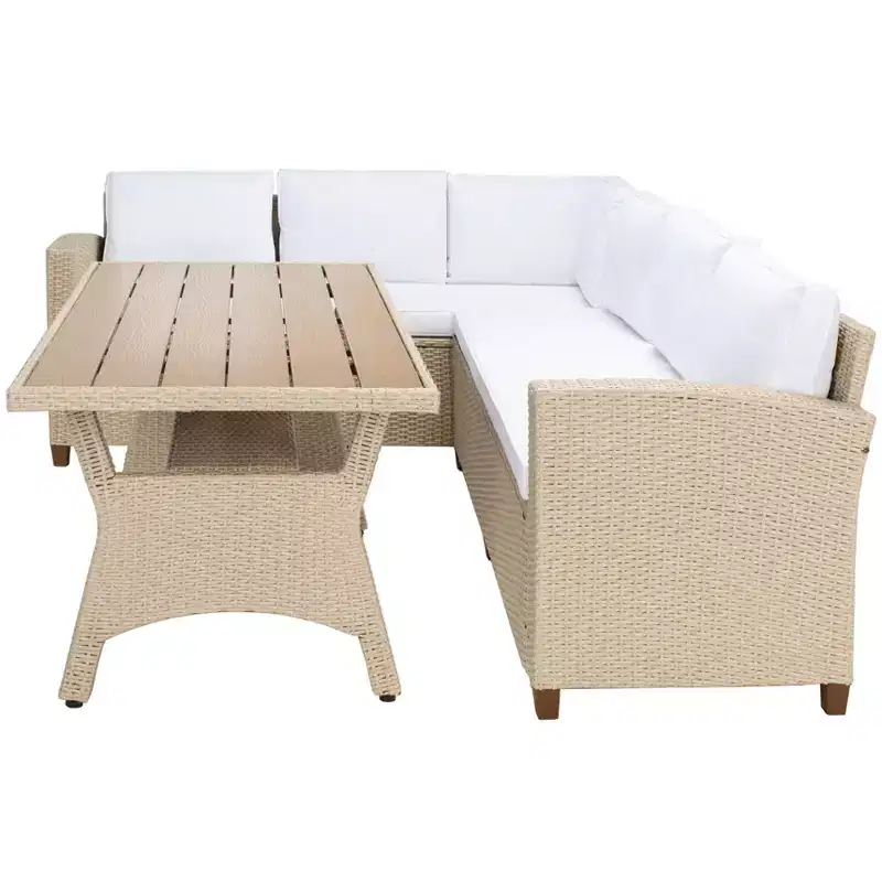Jovita 3 Piece Corner Seating Set - Indoor/Outdoor - PAT7707 - Safavieh