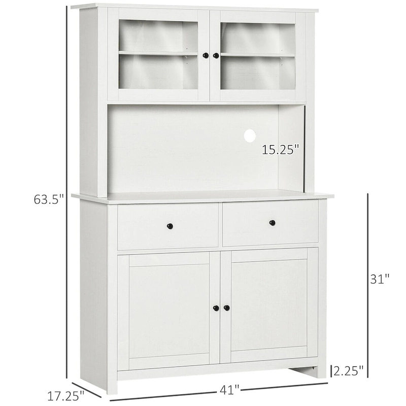 63.5 Kitchen Buffet with Hutch