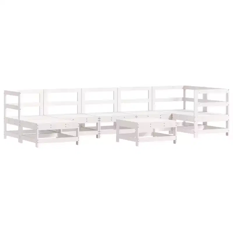 vidaXL Garden Lounge Set Natural wood Solid pine wood, Plywood Large