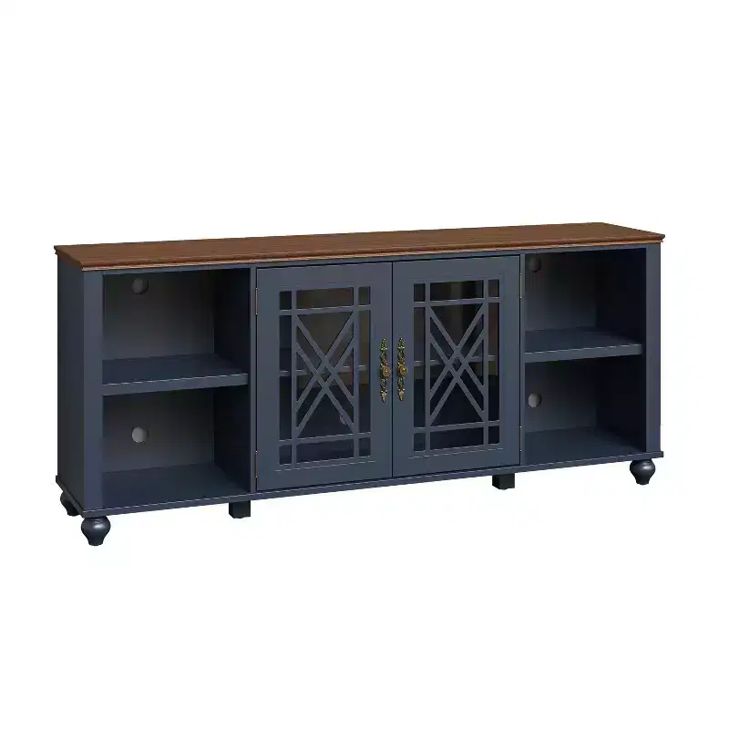 Vintage Style 70" TV Stand for TVs up to 80" Navy