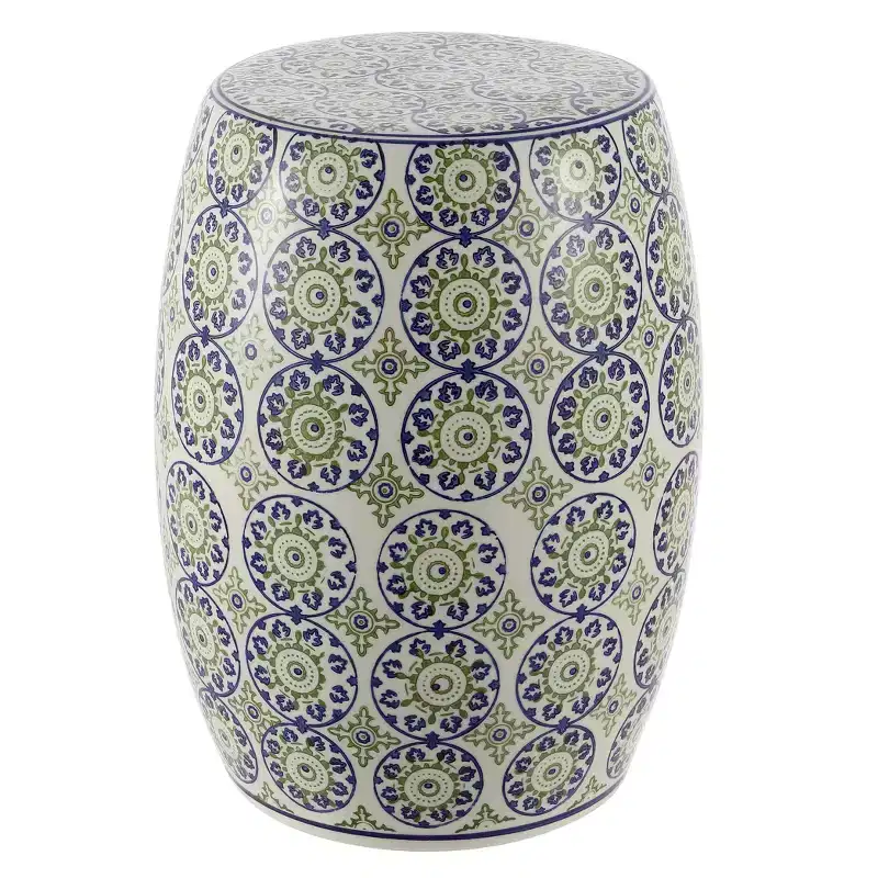 JONATHAN Y Lula 17.25 Suzani Ceramic Garden Stool/Accent Table