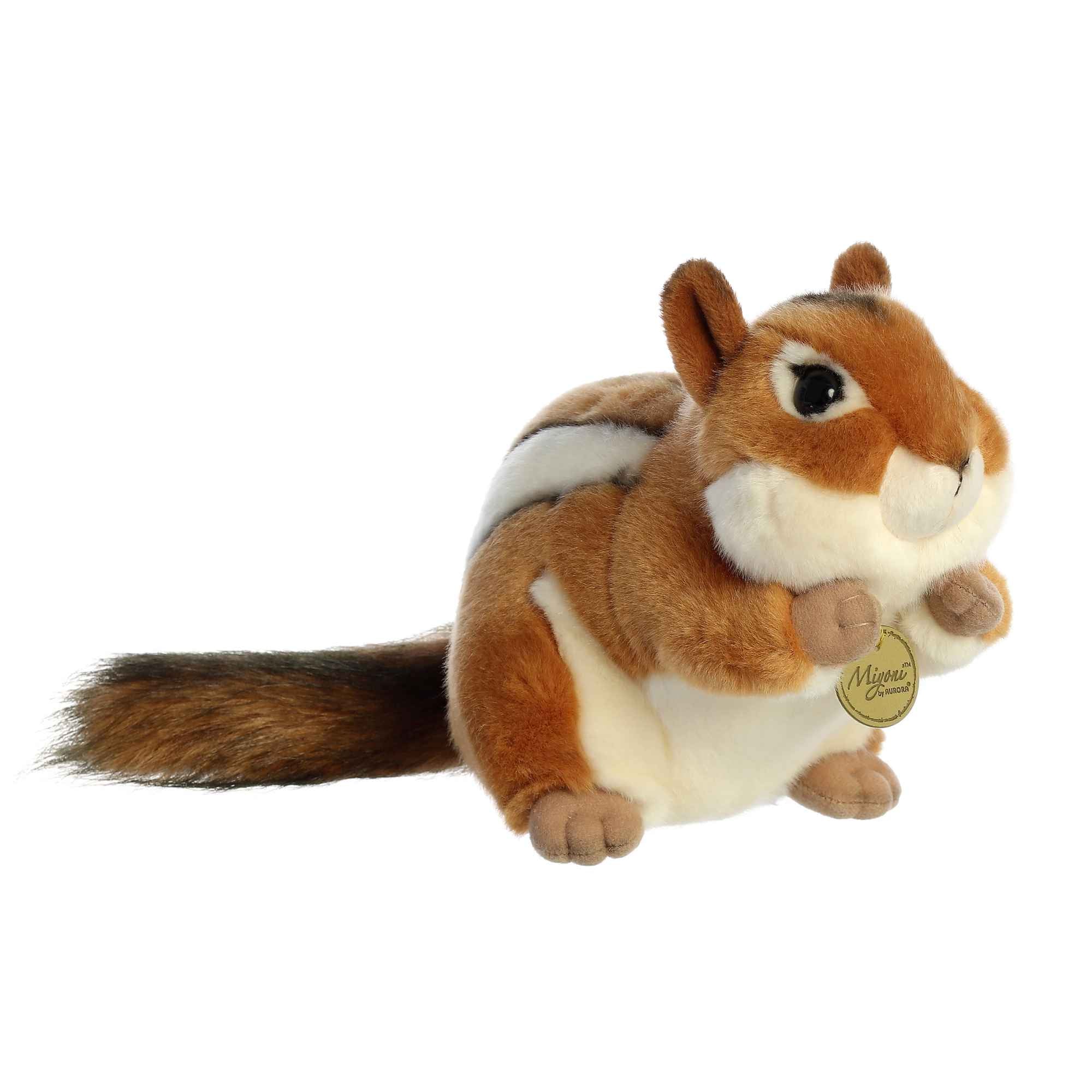 Chipmunk Plush Stuffed Animal Toy Realistic Woodland Figure 9 Inch