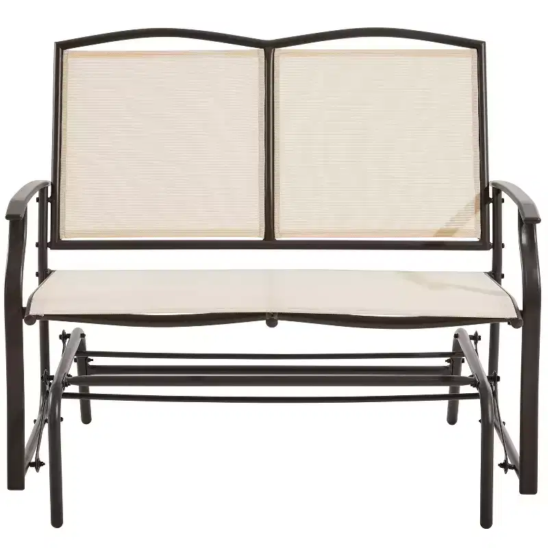 Yaheetech Patio Swing Glider Bench with Steel Frame