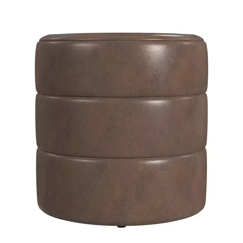 Round Upholstered Ottoman