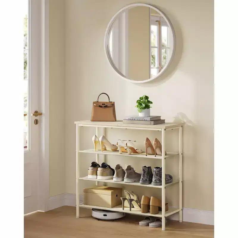 4/5-Tier Shoe Rack Storage for 12-16 Pairs, Shoe Organizer for Entryway